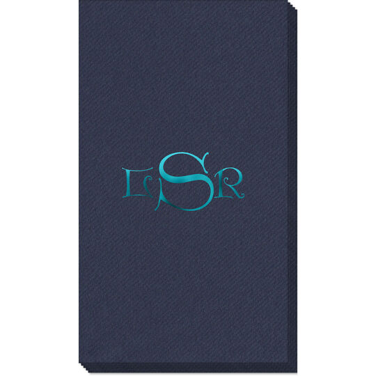 Monogram Linen Like Guest Towels